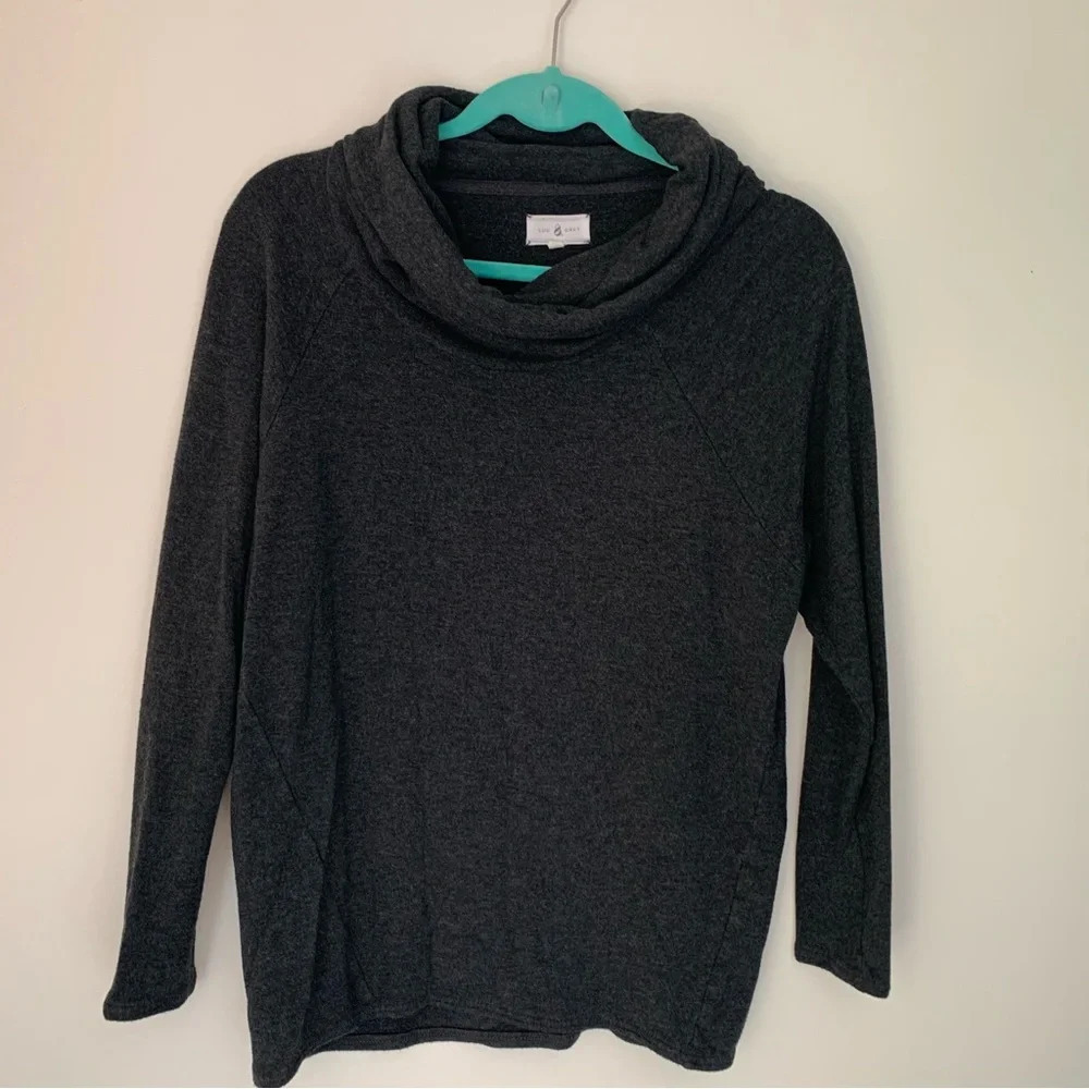 Lou and Grey grey cowl neck cozy long sleeve S